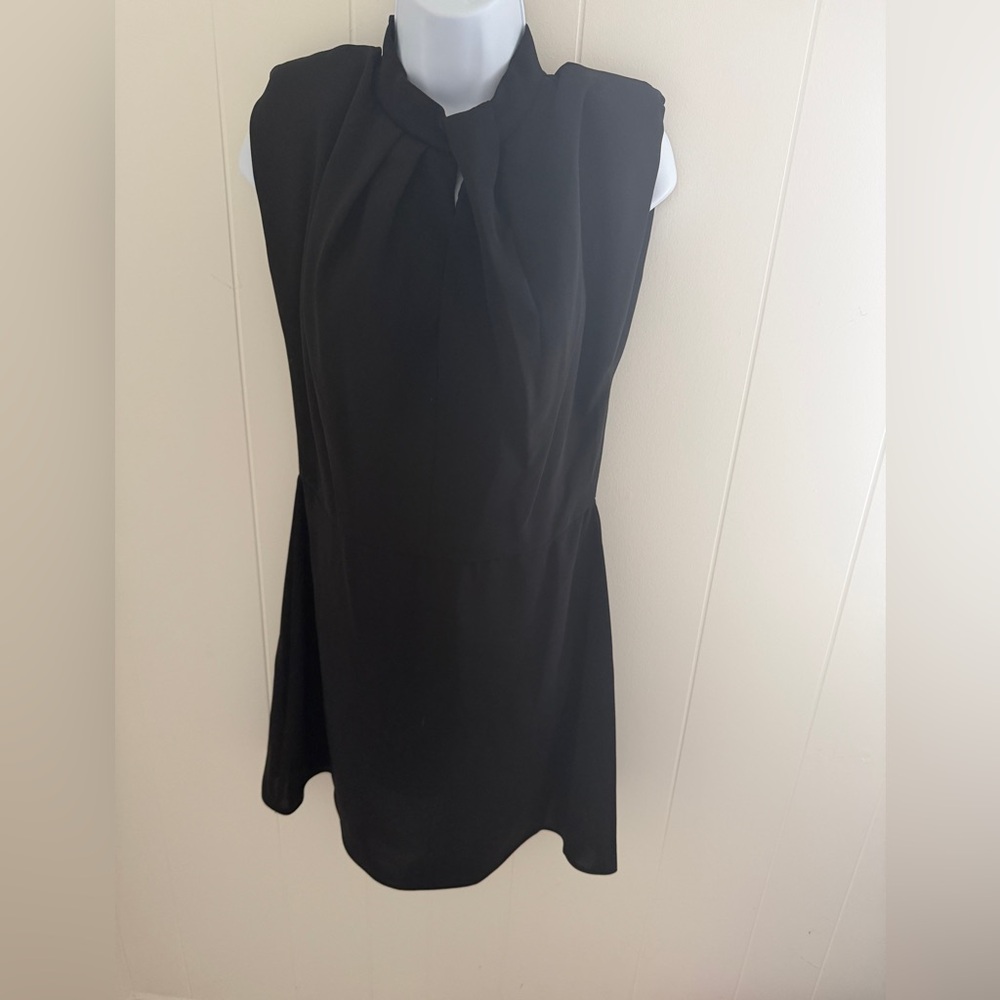 Zara Elegant Black Sleeveless Dress